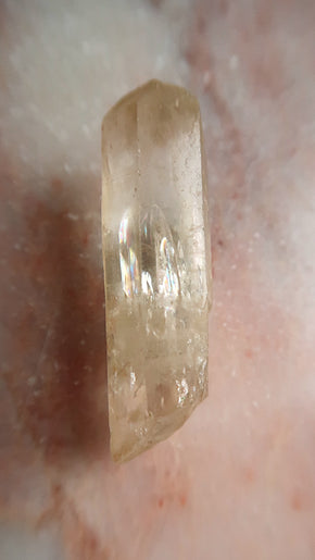 Natural Citrine Point (with rainbows)