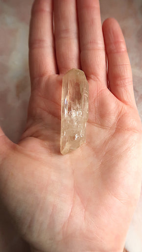 Natural Citrine Point (with rainbows)