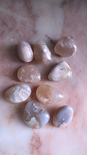 Flower Agate Tumbles