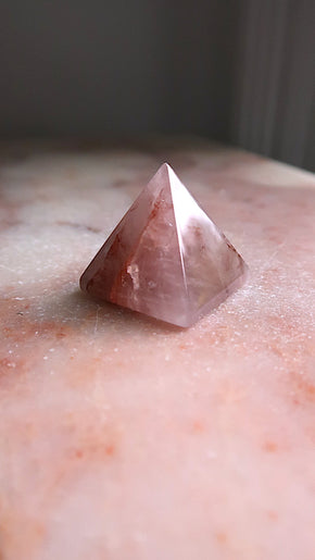 Strawberry Quartz Pyramid