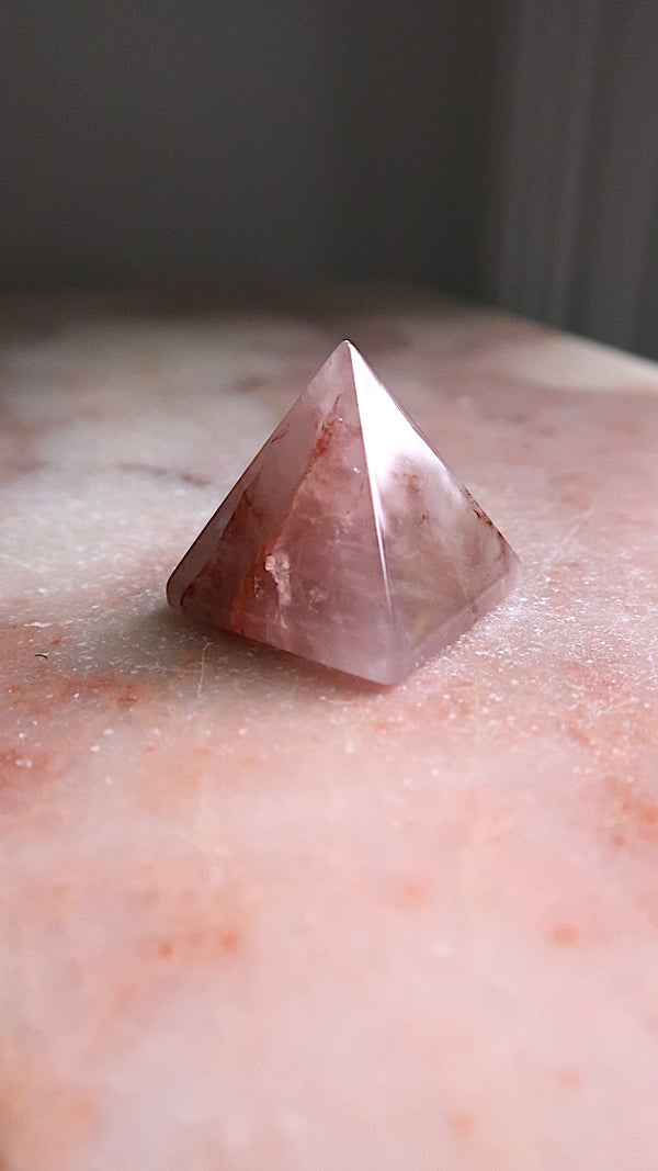 Strawberry Quartz Pyramid