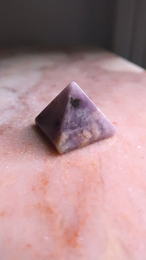 Lepidolite Pyramid