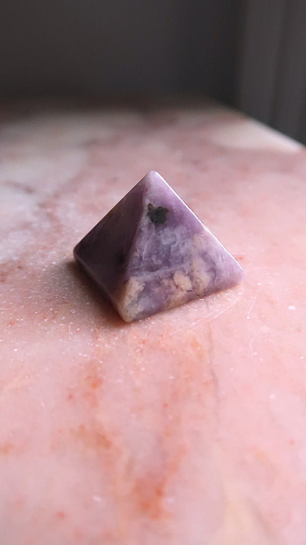 Lepidolite Pyramid