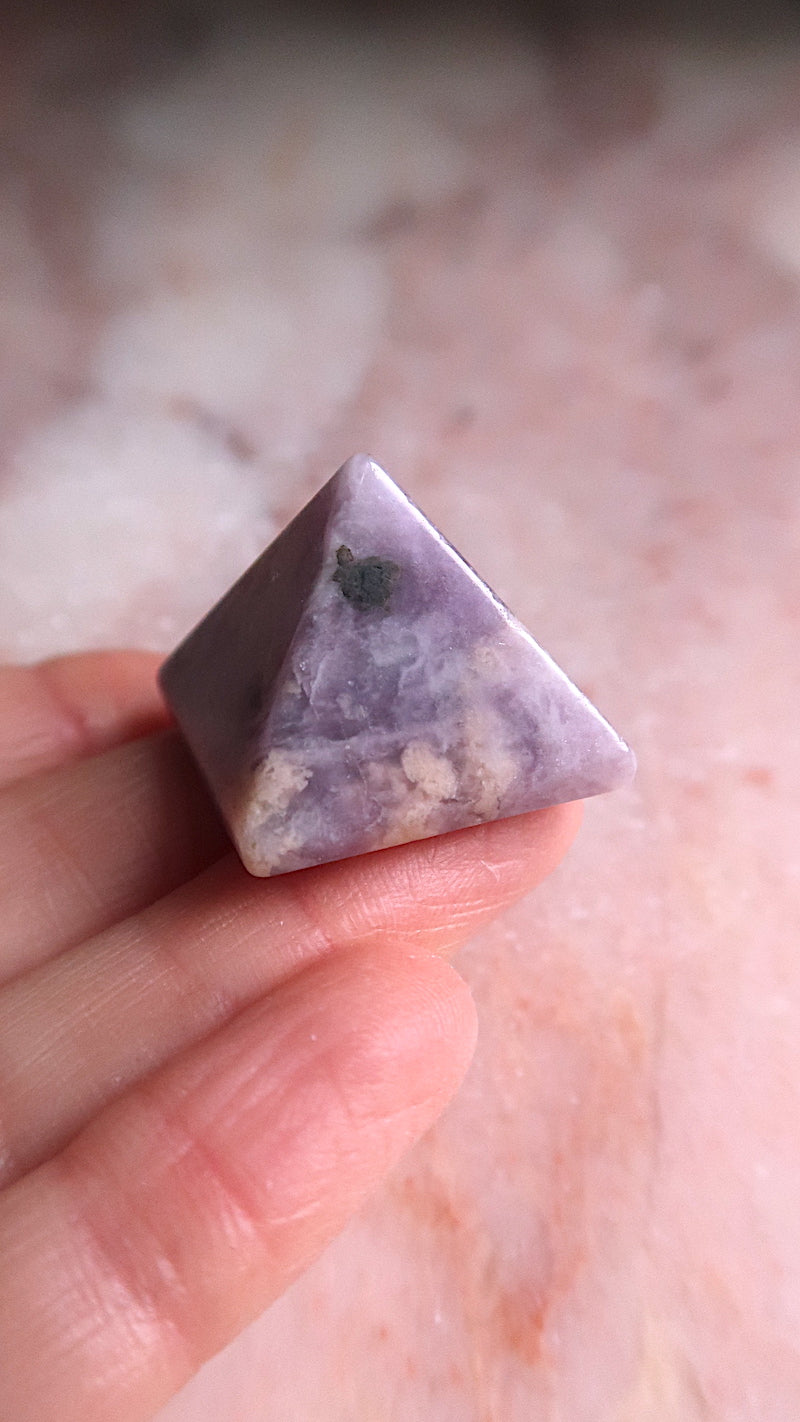 Lepidolite Pyramid