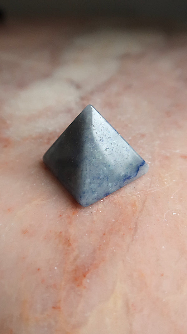 Blue Quartz Pyramid