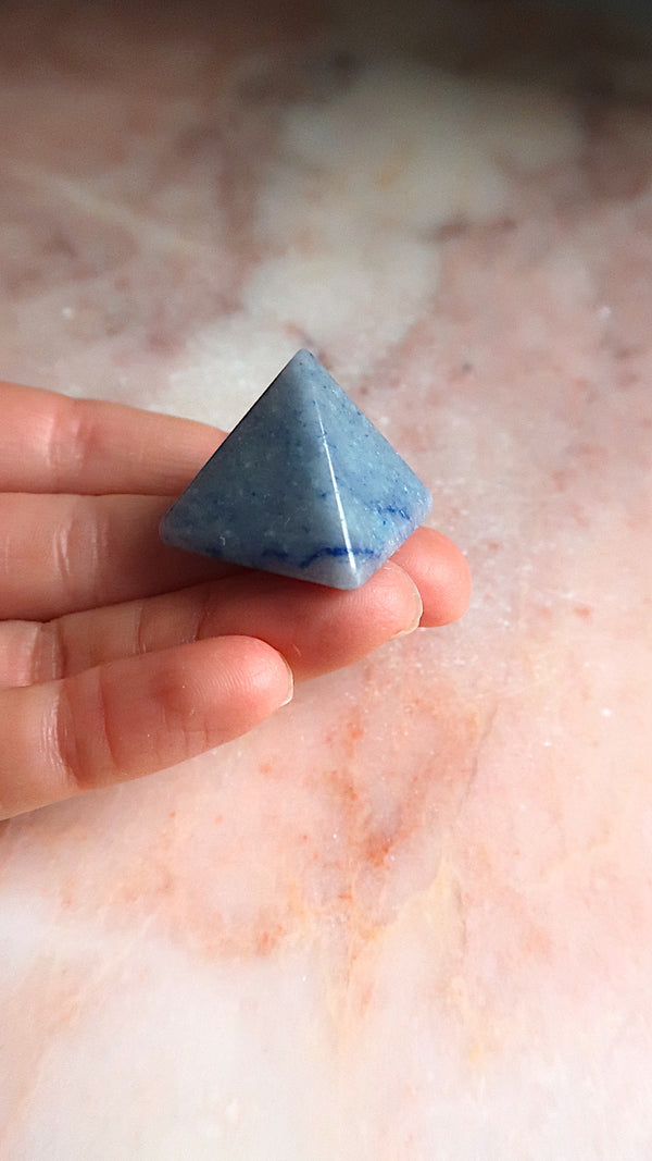 Blue Quartz Pyramid