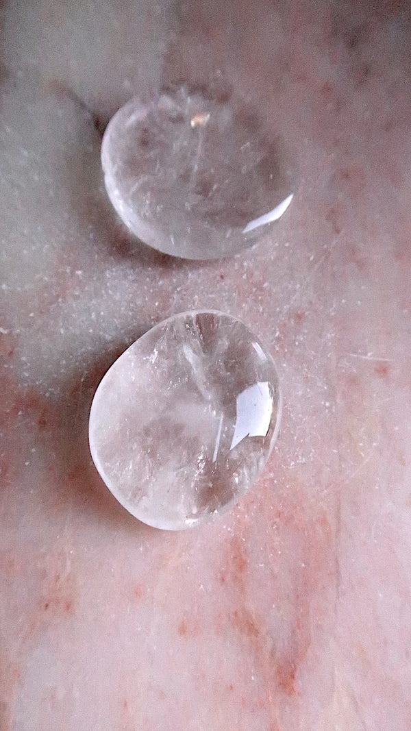 Clear Quartz Palm Stone