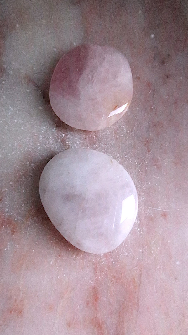 Rose Quartz Palm Stone