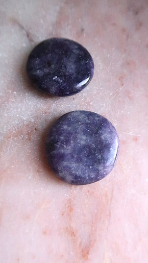 Lepidolite Palm Stone