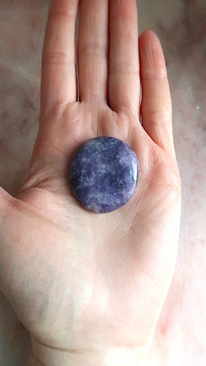 Lepidolite Palm Stone