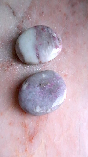 Pink Tourmaline & Lepidolite Palm Stone