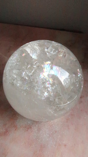 Premium XL Clear Quartz Sphere