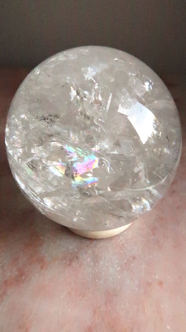 Premium XL Clear Quartz Sphere