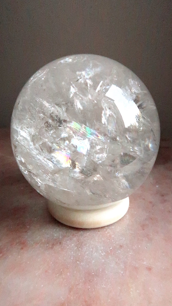 Premium XL Clear Quartz Sphere