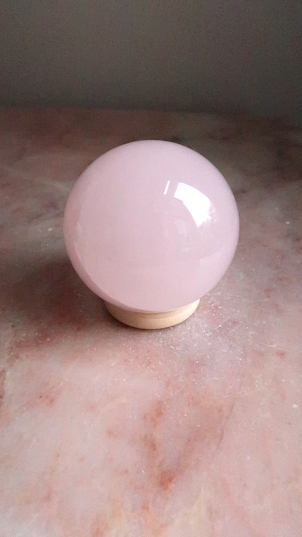 Pastel Pink Mangano Calcite Sphere