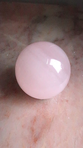 Pastel Pink Mangano Calcite Sphere