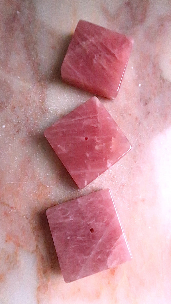 Deep Pink Rose Quartz Incense Holder