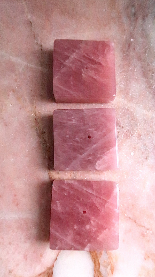 Deep Pink Rose Quartz Incense Holder