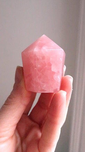 Rose Quartz Point - very pink