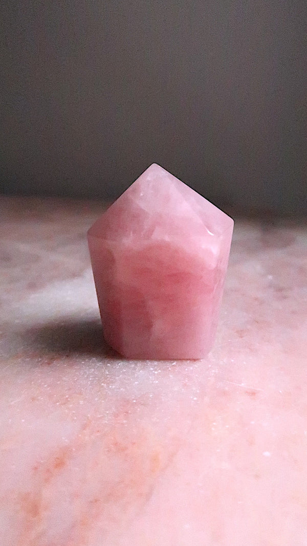 Rose Quartz Point -very pink