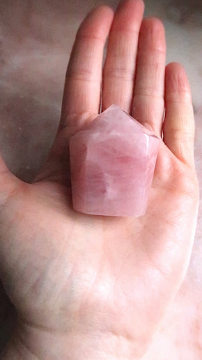 Rose Quartz Point -very pink