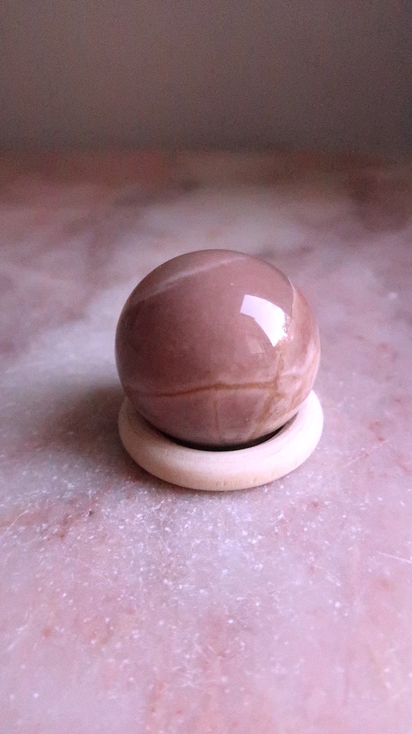 Pink Moonstone Sphere