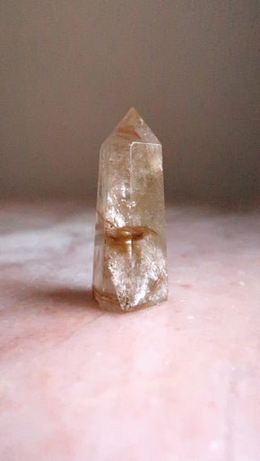 Golden Rutile Quartz Point