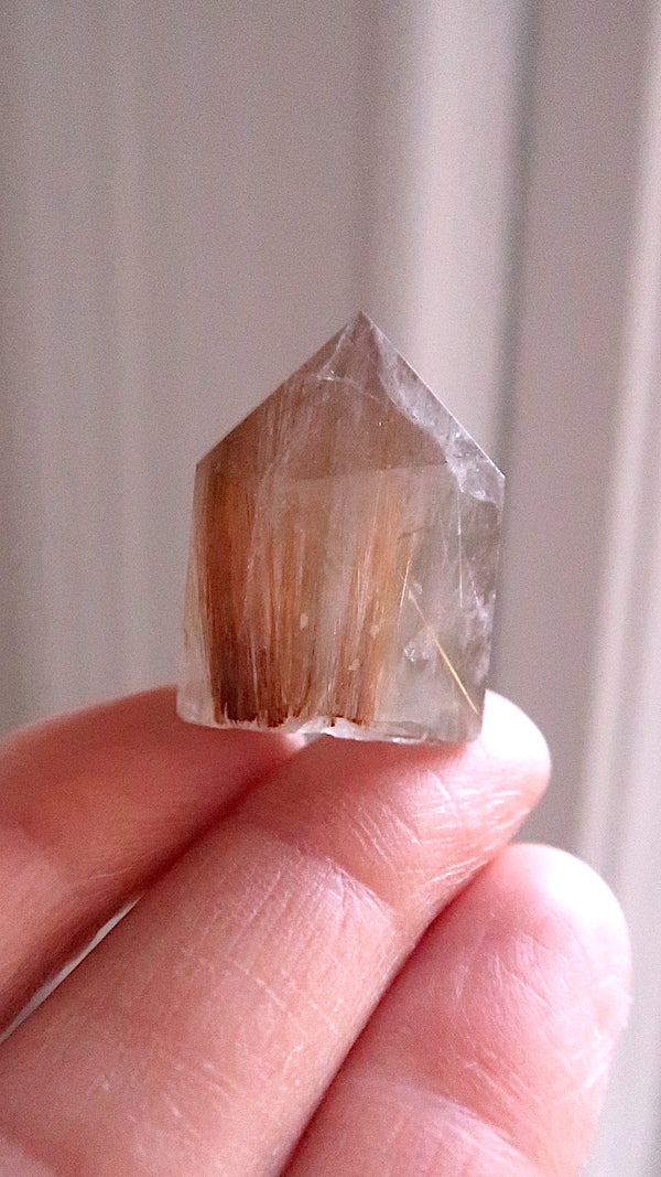 Golden Rutile Quartz Point