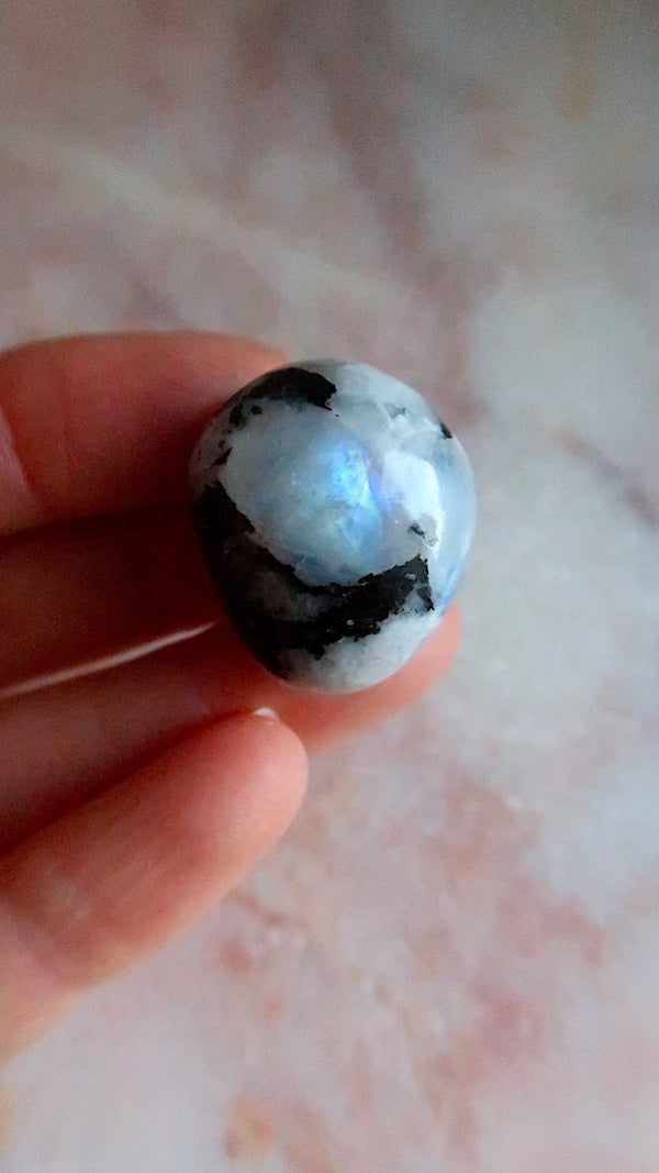 Rainbow Moonstone Pocket Stone