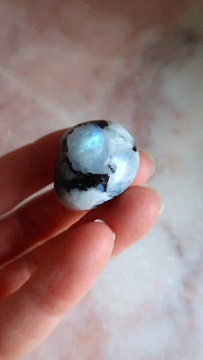 Rainbow Moonstone Pocket Stone