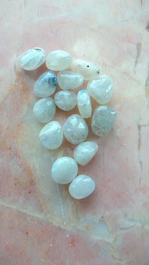 Premium Rainbow Moonstone Tumbles