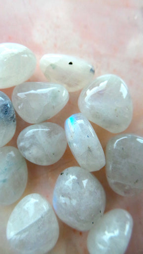 Premium Rainbow Moonstone Tumbles