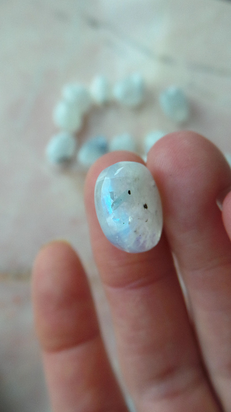 Premium Rainbow Moonstone Tumbles