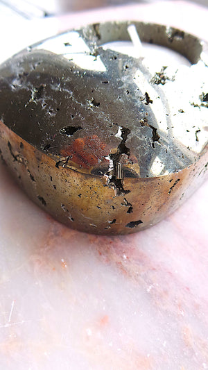Pyrite Candle Holder