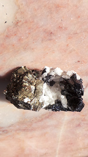 Pyrite, Calcite & Sphalerite Cluster