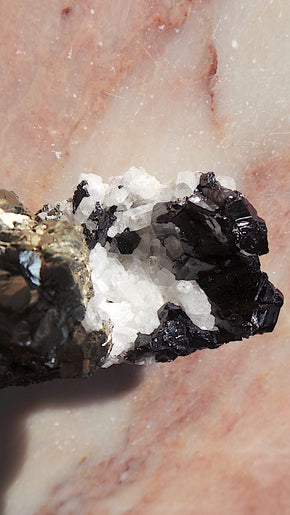 Pyrite, Calcite & Sphalerite Cluster