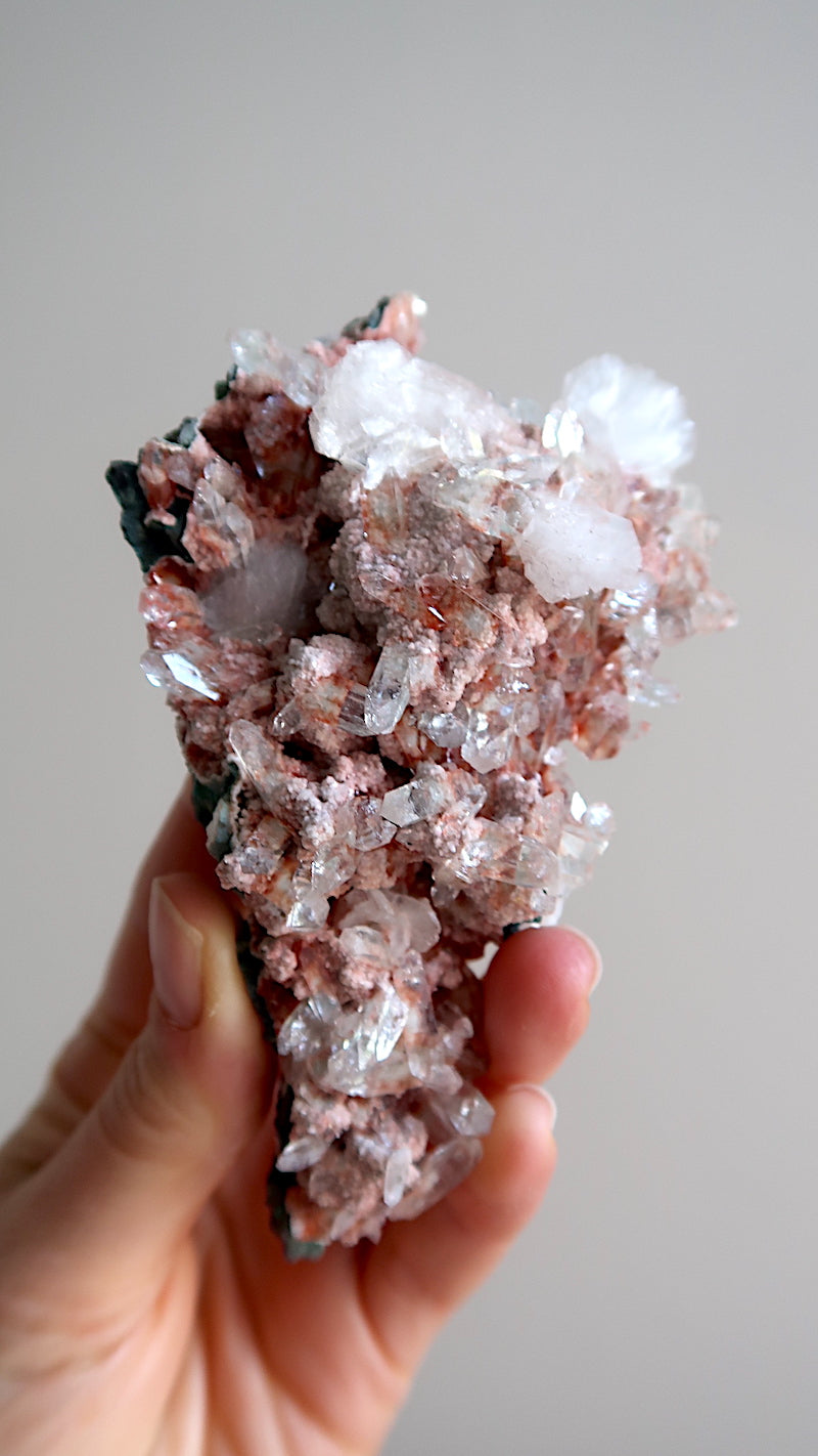 Large Pink & Clear Apophyllite