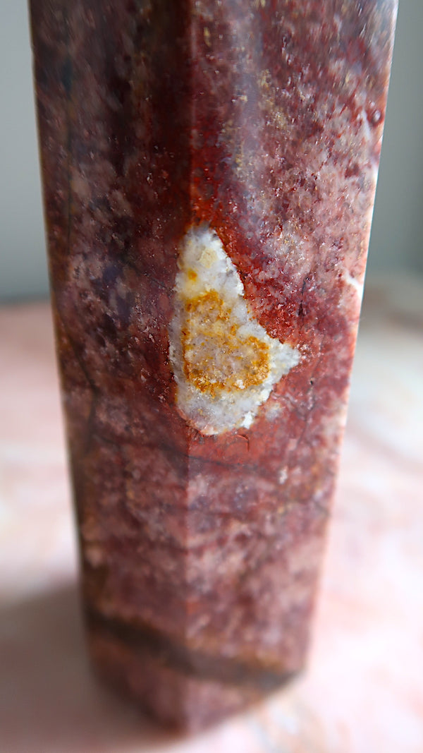 Large Deep Pink Opal Point