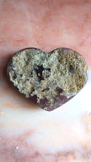 Amethyst Cluster Heart